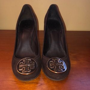 Brown Tory Burch heels